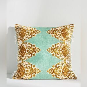 Anthropologie Tiya Tassel Pillow New With Tags 20x20